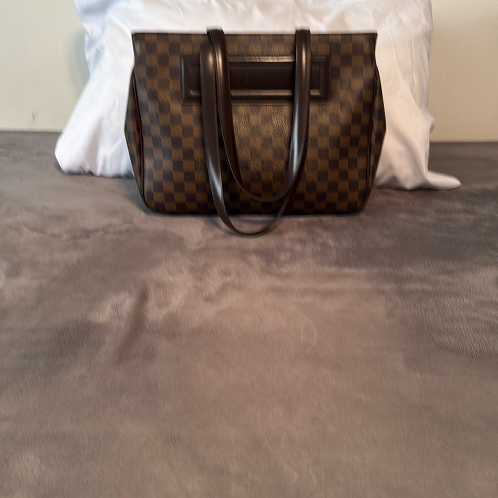 Louis Vuitton Brown Damier Ebene Tote Bag